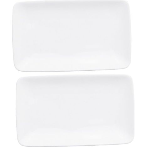 2pièces Plateaux Céramique Pour Bijoux Et Petits Objets Plats Décoratifs Pour Snacks Et Desserts Espace De Rangement Élégant Pour Entrée Et Salle De Bain Surface Lisse Et Finition (1/5)