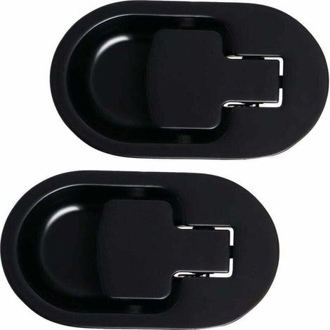 Levier de Fauteuil et Canapé Inclinable Relax, Manche en Métal D'aluminium Solide Noir sans Cable (2 Pièces) (1/5)