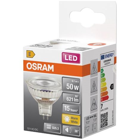 Osram - led star mr16 - (50) 36° - 6.1w/827 - gu5.3 - 4099854458422 - (1/2)