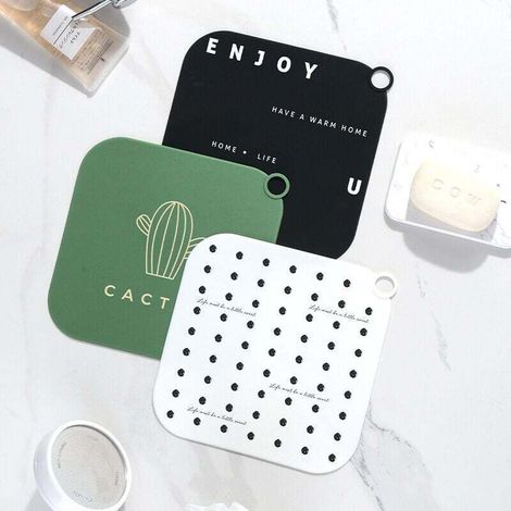 Bouchon de vidange carré, en silicone, anti-odeurs, pour évier de cuisine et salle de bain