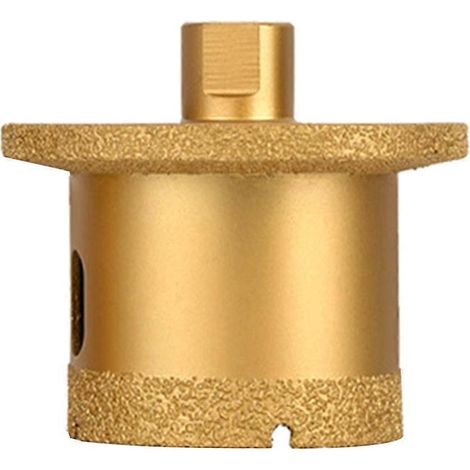 Foret diamanté M10 brasé sous vide, scie cloche, foret à carottage, or (1/5)