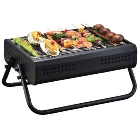 Barbecue de Camping, Barbecue de Table au Charbon de Bois avec poignée, Barbecue Portable, Barbecue d'extérieur pour Camping, Pique-Nique, Barbecue d'extérieur (1/5)