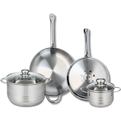 Ensemble de 2 Poêles de cuisson 28 et 32 cm et 2 faitouts 16 et 24 cm Elo Profi Brillant (1/5)