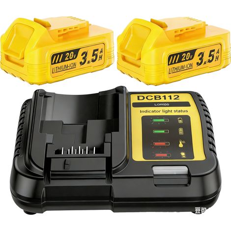 Ersatzakku, 3500 mAh Kapazität, universell kompatibel, 2BAT-4A Ladegerät (1/2)