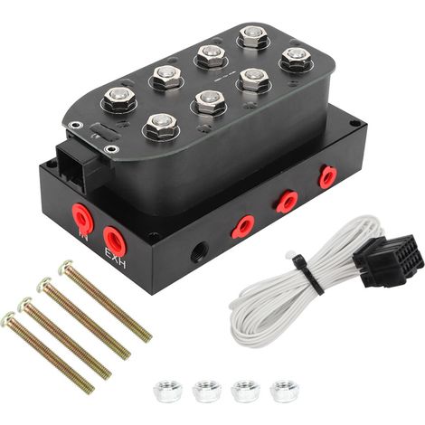 GARRYFIZH Bloc d'électrovanne de suspension d'amortisseur pneumatique, pièces de modification automobile (1/5)