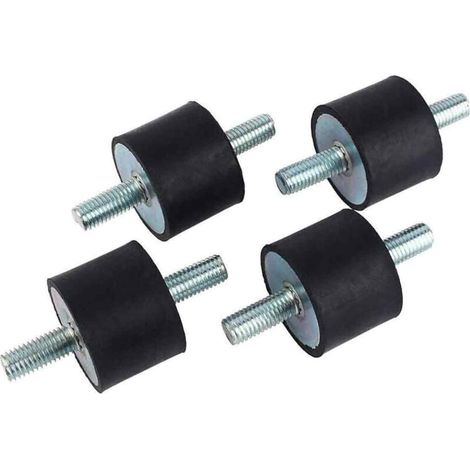 4pcs M10 40 x 30 Isolateur de Caoutchouc Anti-vibration Supports Anti-vibration à Double Filetage avec Vis (1/5)