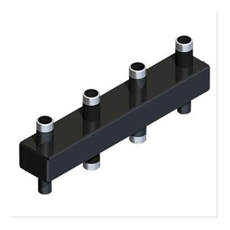 Répartiteur chauffage-chaudière 80-60 P-Pro, 5 groupes, 3m³/h max, 70kW L=1225mm