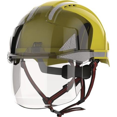 Industriekletterhelm EVO® VISTAshield® Dualswitch™ gelb/rauch ABS (1/3)