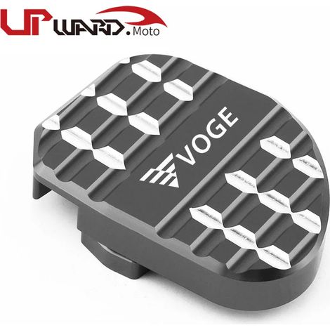 (B-Titane) Compatible avec les motos Ioncin Voge 500R, 650DS, 300R, 300RR et 300AC. Béquille latérale CNC, extension et support. Agrandissement S maxpower. (1/4)