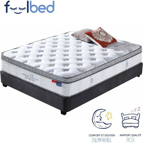 MEUBLER DESIGN Matelas Mémoire De Forme Pure - 160x200, Mousse, Rectangulaire, Style Classique, 160 x 200 x 28 cm (1/3)