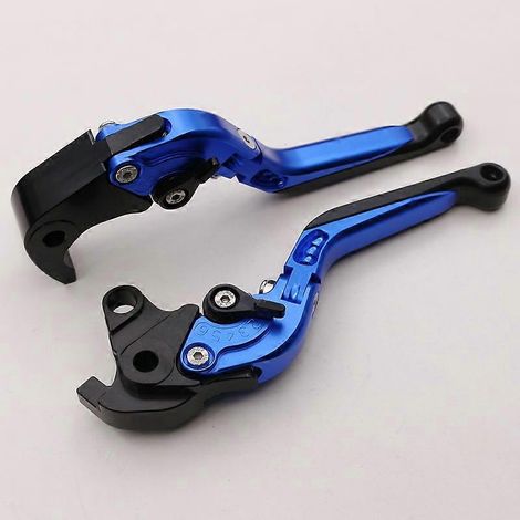 Poignée de frein, d'embrayage hydraulique et de klaxon en alliage d'aluminium pour moto ancienne CBR1000RR (bleue) (1/5)