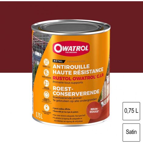 Owatrol – Rustol antirouille C.I.P 0.75L – Protection anticorrosion pour métal – Adhérence exceptionnelle – Recouvrable par tous types de peinture (1/8)