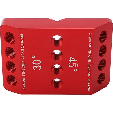 Perceuse Guide Gabarit 30 45 90 Degrés 4 Tailles Bois Localisateur Quincaillerie (1/5)