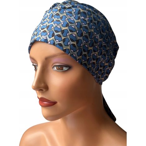 Pañuelo de mujer Tess 428 de viscosa, turbante de primavera, también para después de la quimioterapia. (1/5)