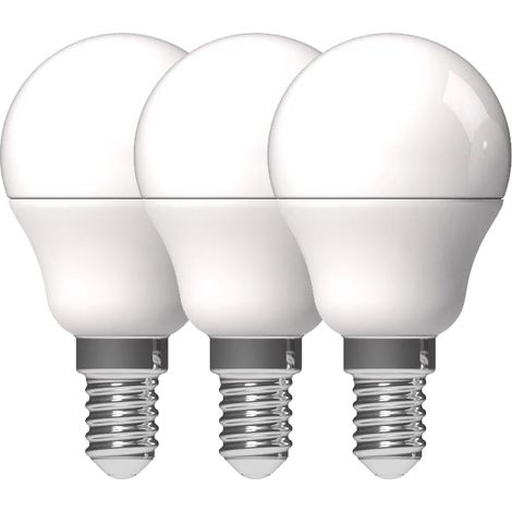 Ampoules Opaques Sphériques Led E14 Blanc Chaud Lot De 3  Ampoules Opaques Sphériques Led E14 Blanc Chaud Lot De 3 - Prolight