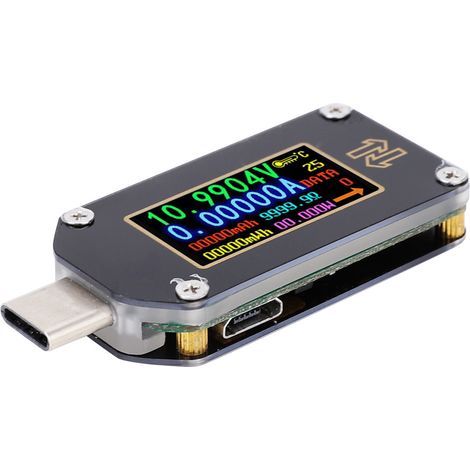 Multimètre numérique LCD USB de type C avec affichage de tension, de courant et de puissance (TC66) (1/5)