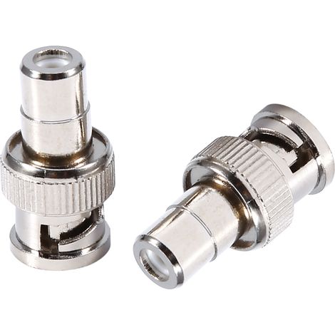 Adaptateur BNC Mâle RCA Femelle, 10 Pièces pour Caméra de Sécurité et Câblage Vidéo (1/5)