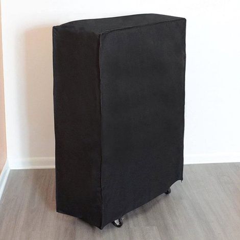 Housse Lit Pliante 85x107cm Oxford 420D Noir, Imperméable Camping Maison, Rangement Protection (1/4)