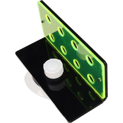 Bruchsichere Halterung für Korallen, 8 Löcher, bruchsichere Halterung für fluoreszierende grüne Korallen, Acryl-Aquarienhalterung mit Saugnäpfen, geeignet für lebende Korallen. (1/4)