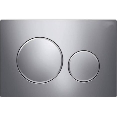 S'applique à la plaque d'actionnement Geberit Sigma20 pour double chasse d'eau : chrome mat/chrome brillant (115.882.KN.1) (1/4)