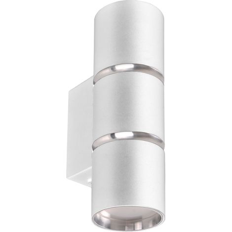 Applique murale tube blanche alu 2xGU10 Bamboo Polux (1/5)