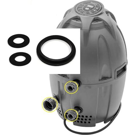 Kit de Joints d'étanchéité A + B/C compatibles avec Les Lay Z Spa compatibles avec Tous Les modèles Airjet, Accessoires de Rechange Robustes pour Spa pour réparation de fuites (1/5)