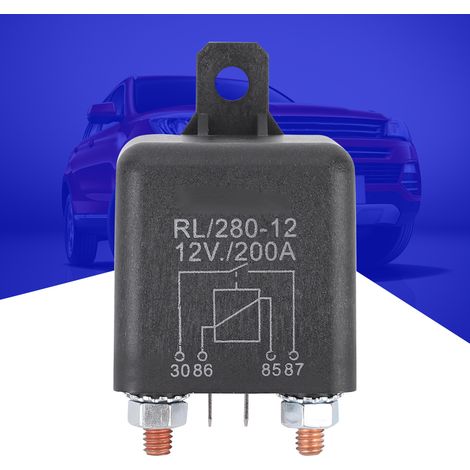Relais de démarreur automobile WM686 12 V, 4 broches, marche/arrêt, relais de démarreur haute performance RL180 200 A (1/4)