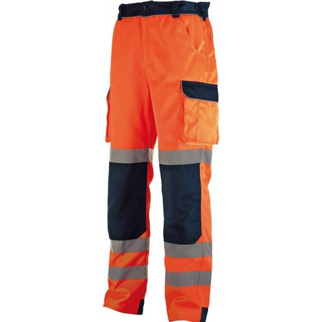 Hochsichtbare Hose Orange/Blau SINGER - T.S - PILO01