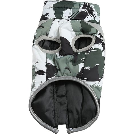 Gilet Chien Imperméable - Veste Hiver Épaisse Avec Bandes Réfléchissantes - Pour Chien Moyen Et Grand - 1 Pièce (1/5)