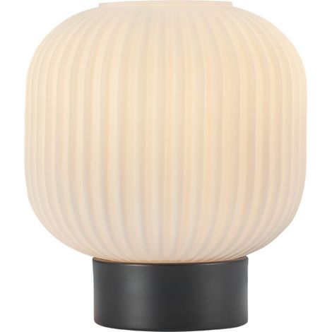 Lampe de table verre opale 23W IP20 E27 Diam 200mm (1/4)