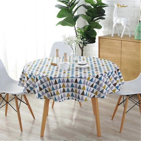 Toile de fond décorative pour table ronde de 100/120/150 cm, idéale pour la décoration de cour, jardin, cuisine, restaurant ou maison.