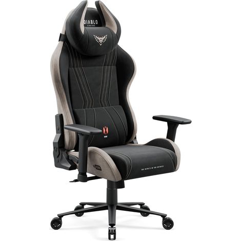 Chaise gaming en tissu Diablo X-Horn 2.0, Normal Size, Camel Black