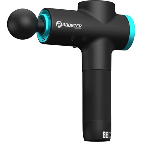 Pistola de Massagem Muscular Booster 12V-M2 6 Cabeças LCD Redução de Ruído