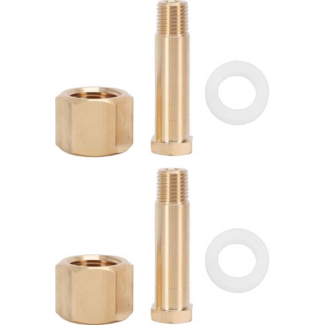 Ensemble de 2 réservoirs de CO2, régulateur d'écrou CGA-320, bouteille de dioxyde de carbone, rondelle de réception filetée et connecteur 1/4 po NPT, accessoire adaptateur (1/5)