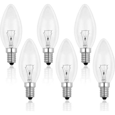 Ampoule Bougie - E14 - 40 W - 2700 K - 400 Lm - Dimmable - 6 Pièces (1/4)