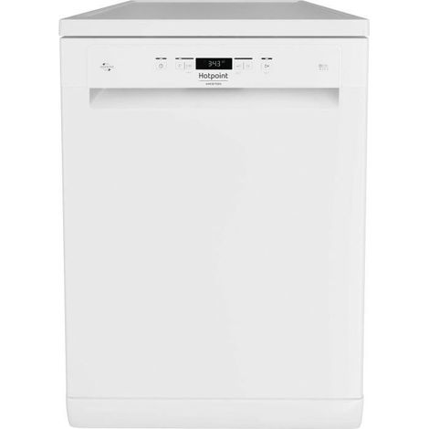 Hotpoint Ariston – Lave-vaisselle pose libre 14 couverts – Largeur 60cm – Niveau sonore 41 dB – Classe énergétique C – Finition blanche (1/5)