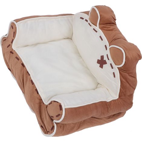 Canapé-lit pour animaux de compagnie, chaud, lavable, doux, confortable, antidérapant, facile à nettoyer, pour chiens et chats. (1/5)
