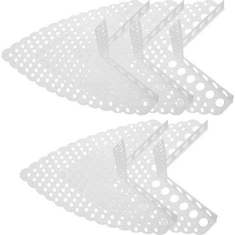 Ensemble de 5 protections d'angle en plastique PE blanc pour la protection de la maison (1/5)