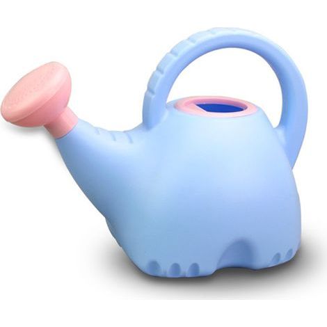 Children Watering Can Elephant Shape Cute Plastic Watering Kettle Gardening Toy 1.5L Blue (1/5)