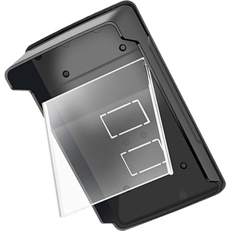 Gatuida Couvercle Étanche pour Sonnette et Petit Contrôleur D’Accès, Coque de Pluie en Plastique Noir, Protection Solaire et Imperméable Maison (1/5)