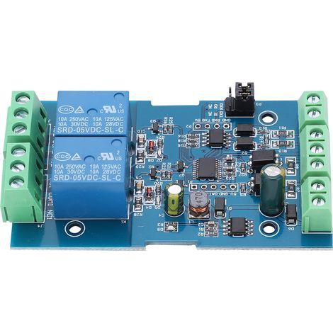 Module relais 2 canaux avec protection anti-inversion de polarité, entrée/sortie 724 V, interface RS485/TTL UART (1/5)