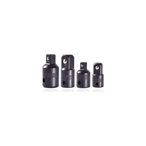 Juego de adaptadores para llave de carraca de 4 piezas: adaptador para llave Allen de 1/4", 3/8" y 1/2", adaptadores para vasos, adaptador para enchufes y reductor - Crezuo