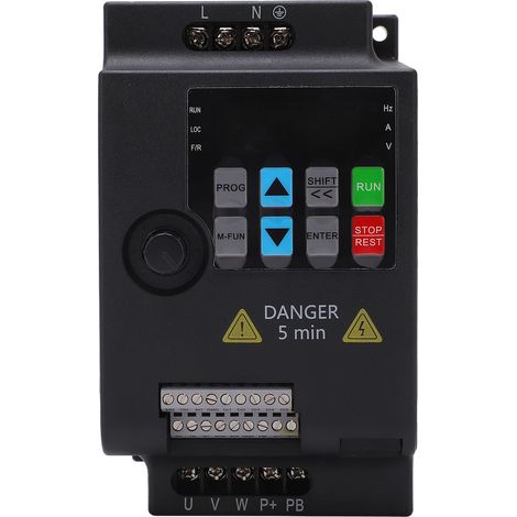Eosnow Variabler Frequenzantrieb 2,2 kW Einphase bis 3 VFD Mini Wechselrichter AC 220V Eingang 0‑220 V Ausgang