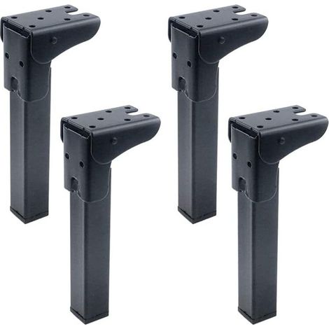 4 Pcs Pieds de Table Pliants en épingle à Cheveux, Charnières Autobloquantes, Tables Basses Modernes, Pieds de Table Pliants Pratiques, Tables de Chevet et Pieds D'ordinateur Portable(25cm) (1/5)