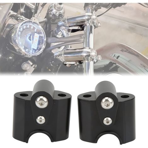 Verchromte Lenkerklemmung für BMW R18 Classic R18 2020-2021 Schwarz (1/5)