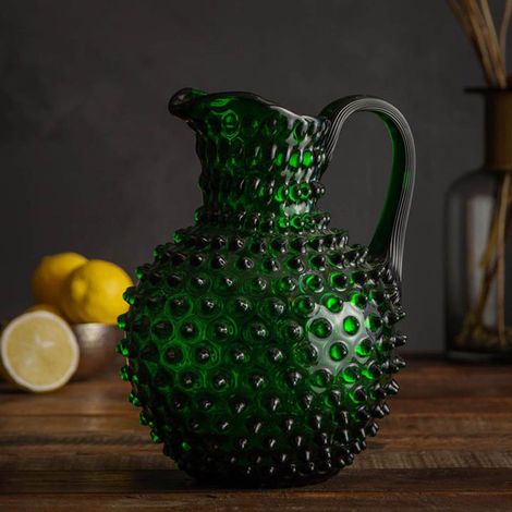 Carafe cristal émeraude pointe de diamant 2L (1/2)