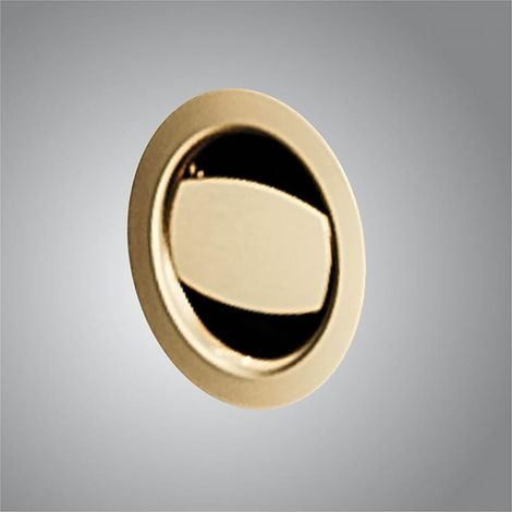 Systemceram Überlauf rund Mattgold für Juna-Serie (1/2)