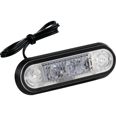 Set 20 pz, luce ingombro - 3 Led - 12/24V - Arancio (1/5)
