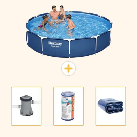 Bestway Bestway Steel Pro Ronde - 366x76 cm - 4-pièces  S22309 (1/5)