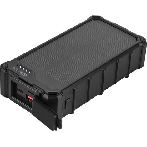 Batería externa solar Sandberg de 20000 mAh para viajes